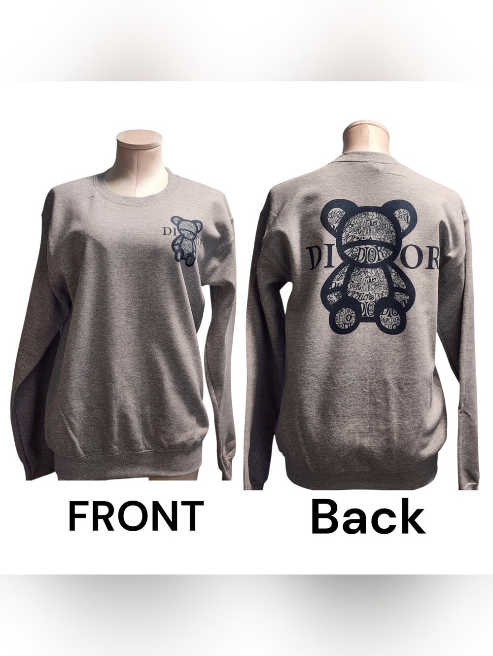 Grey Teddy Logo Sweatshirt